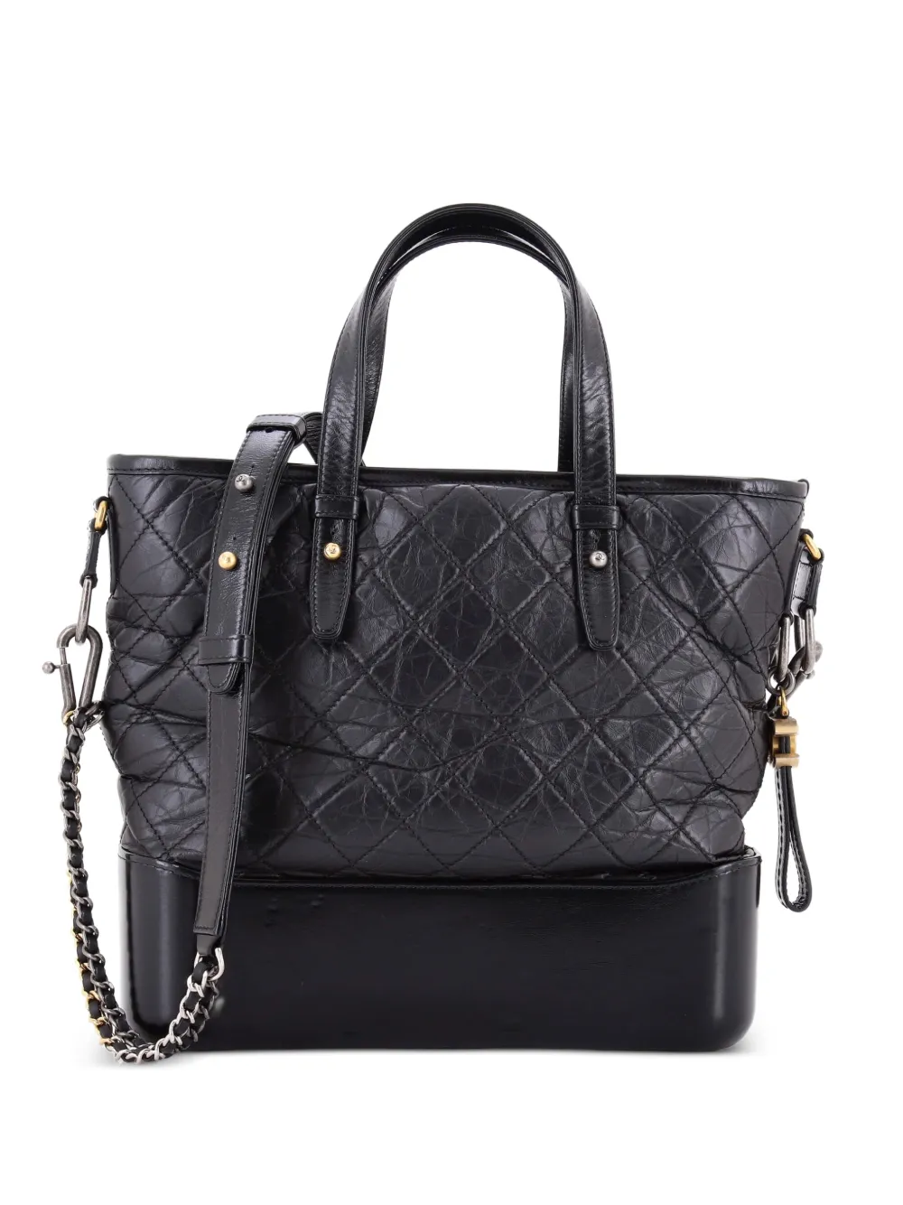 CHANEL Pre-Owned Gabrielle Shopping Quilted Calfskin Medium tote bag - Nero