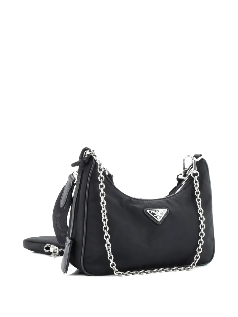 PRADA Pre-owned Re-edition 2005 Shoulder Bag Tessuto Small Crossbody Bag In Black