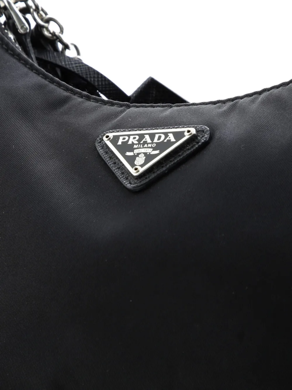 PRADA Pre-owned Re-edition 2005 Shoulder Bag Tessuto Small Crossbody Bag In Black