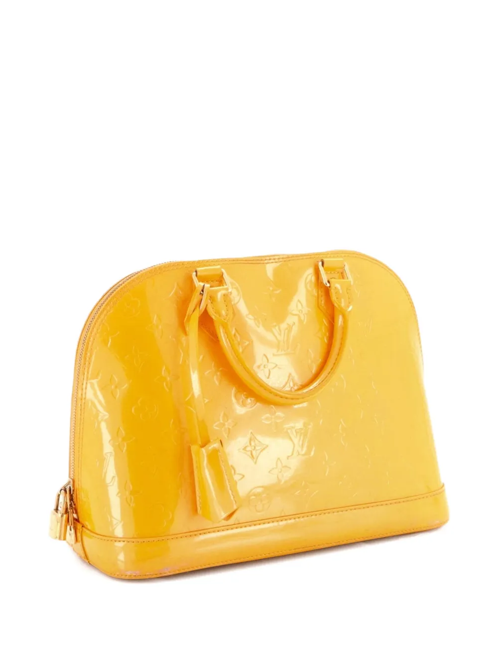 Louis Vuitton Pre-Owned Alma Handbag Monogram Vernis PM satchel - Giallo