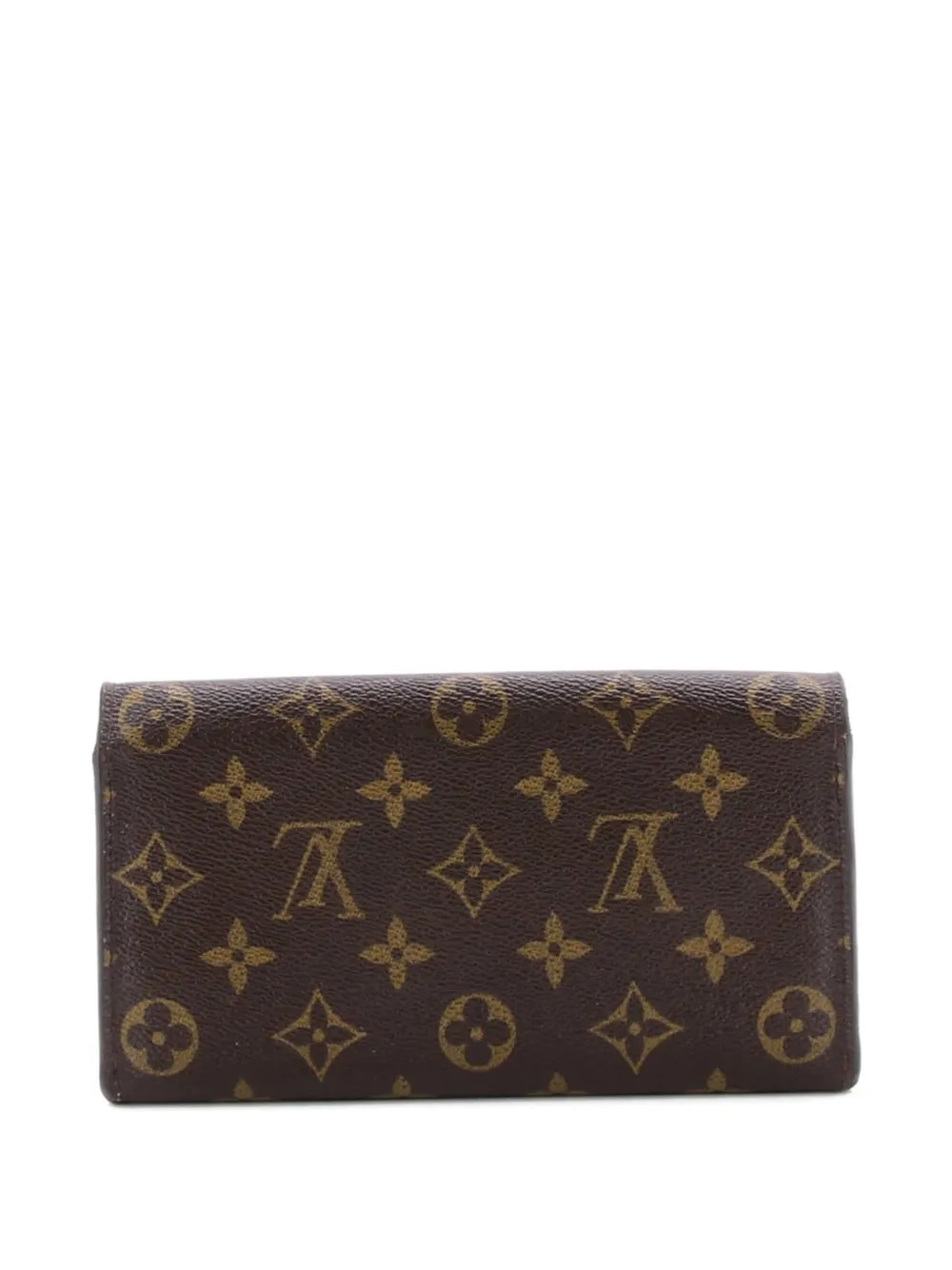 Pre-owned Louis Vuitton Sarah Wallet Monogram Canvas Small Wallets In Brown