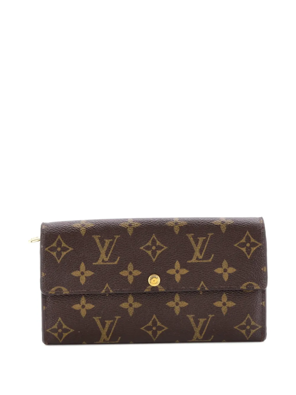 Pre-owned Louis Vuitton Sarah Wallet Monogram Canvas Small Wallets In Brown