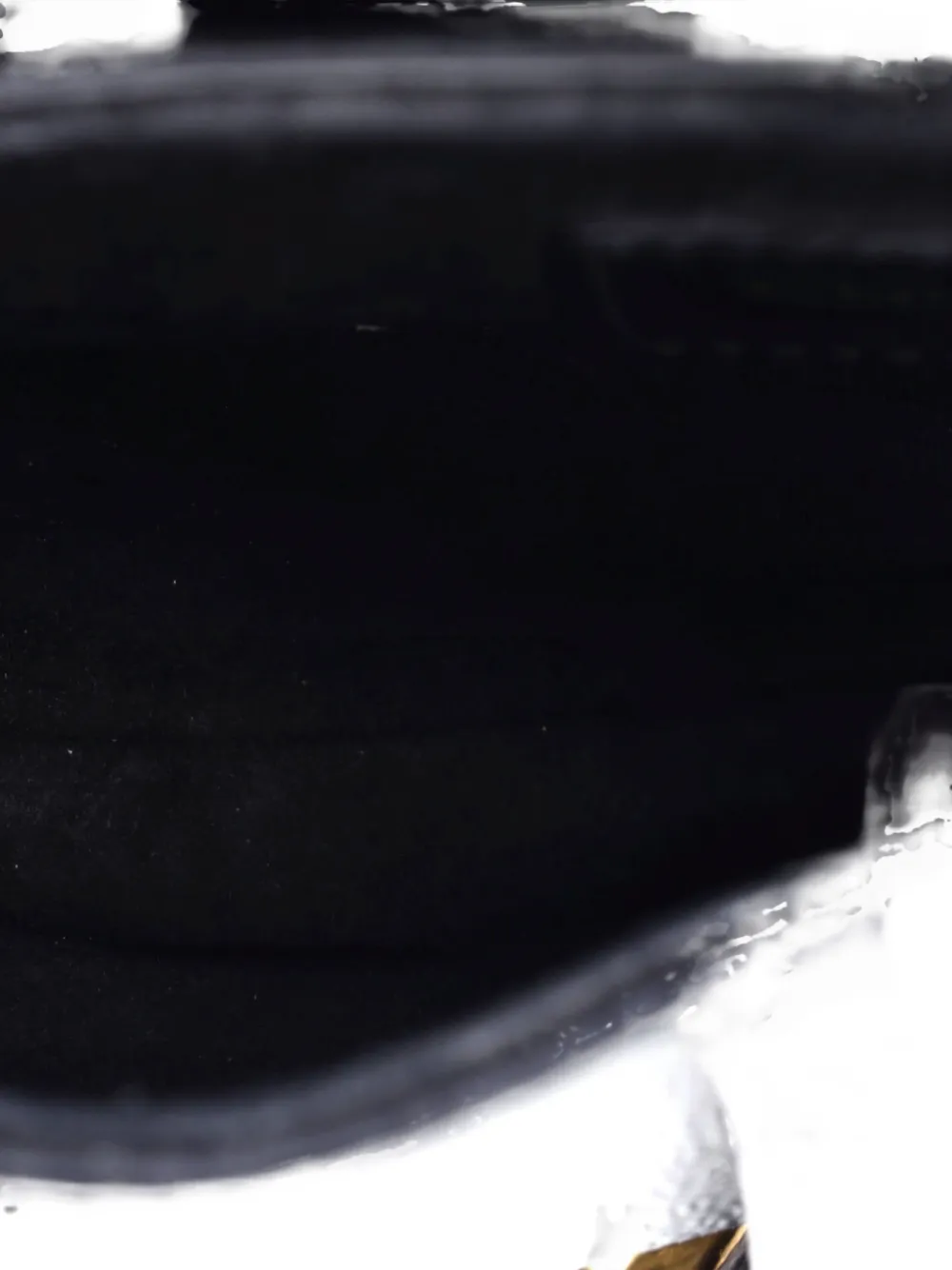 DIOR Pre-owned Saddle Handbag Leather Mini Shoulder Bag In Black