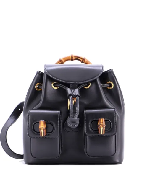 Gucci Pre-Owned Bamboo Leather Small backpack