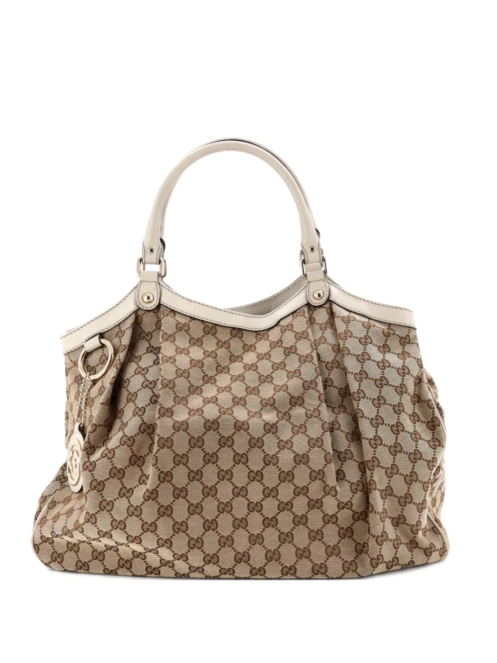 Gucci Pre-Owned Sukey GG Canvas with Leather Large tote bag | Brown | Image 1