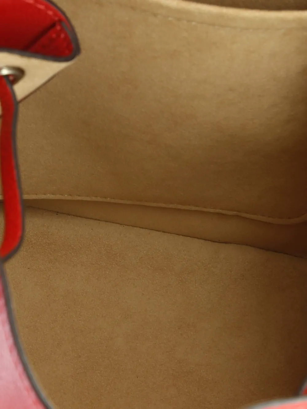 Pre-owned Louis Vuitton Lockme Leather Backpack In Red