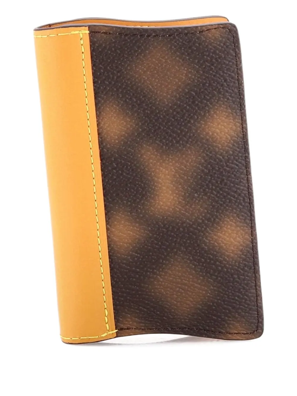 Pre-owned Louis Vuitton Pocket Organizer Limited Edition Blurry Monogram Canvas Small Wallets In Brown