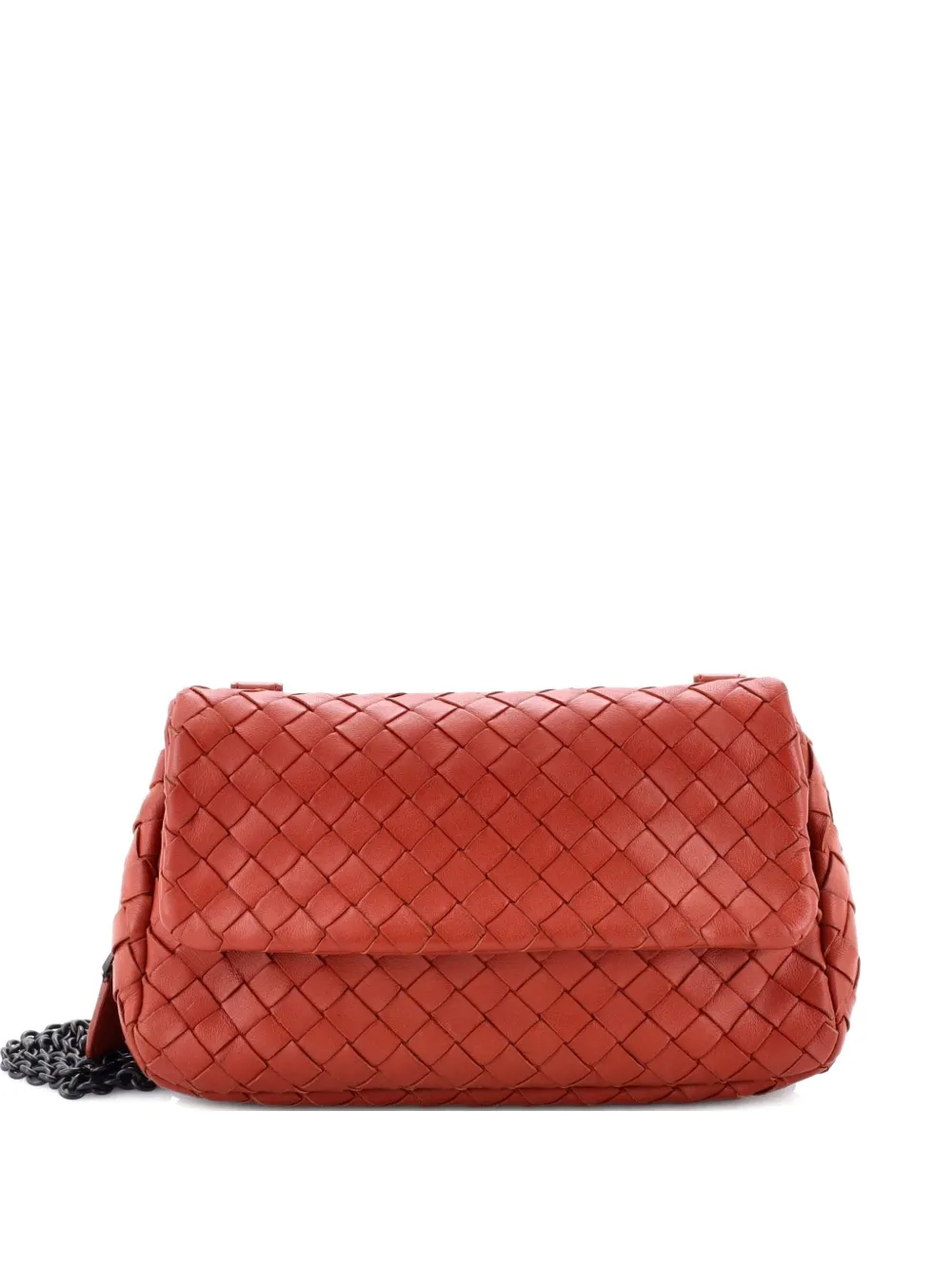 Bottega Veneta Pre-Owned Expandable Chain Intrecciato Nappa Small crossbody bag - Marrone