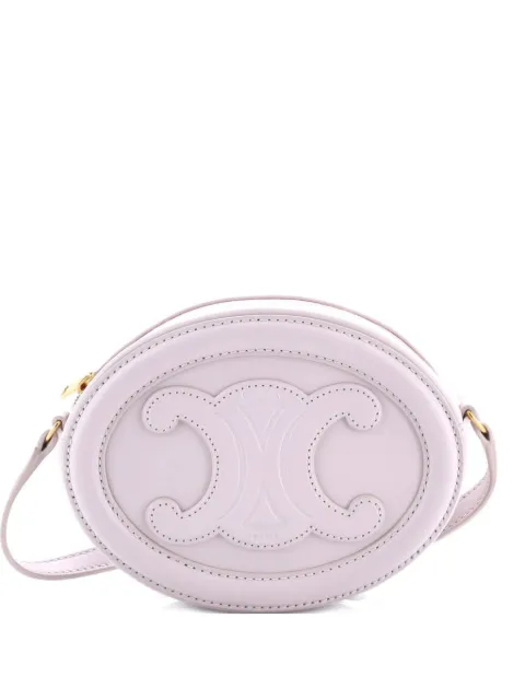Celine Pre-Owned Triomphe Oval Leather Mini crossbody bag