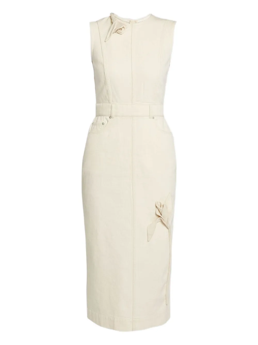 ERDEM Abito midi smanicato - Toni neutri