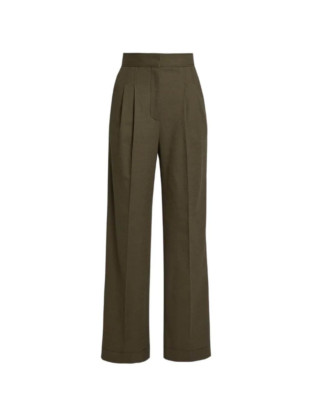 ERDEM pleated-front tailored trousers - Verde