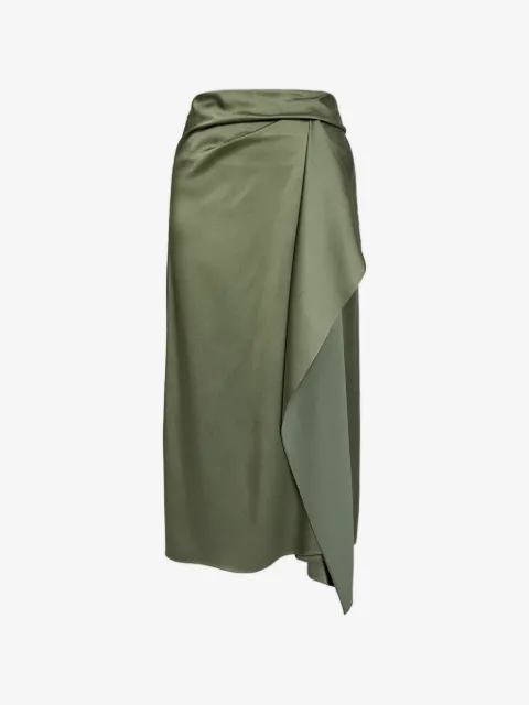 ERDEM draped-detail midi skirt