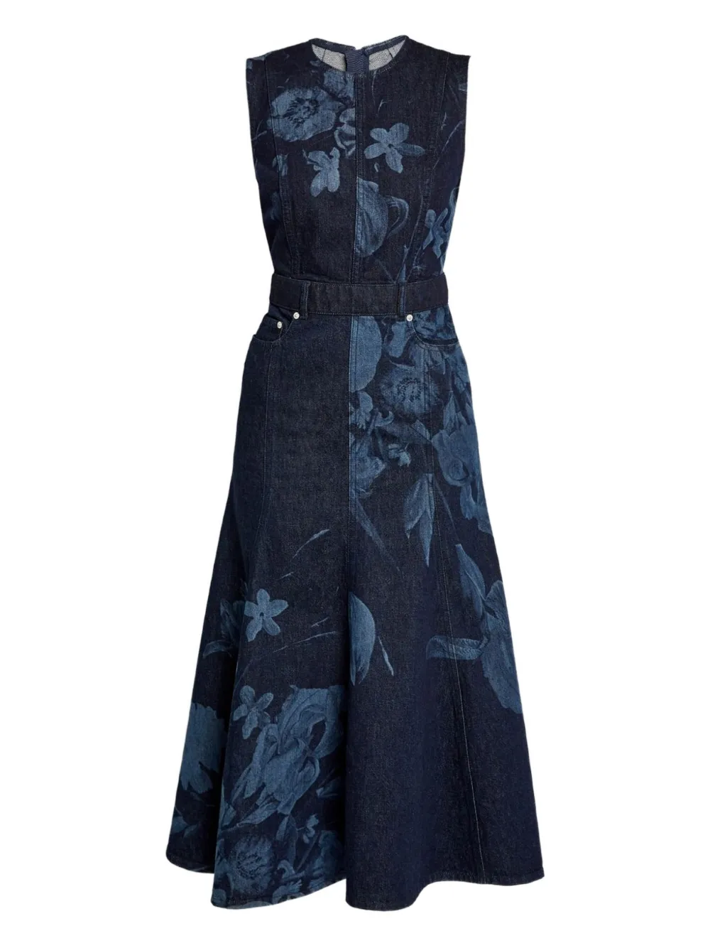 ERDEM Abito midi smanicato - Blu