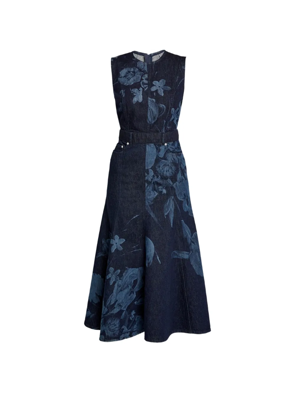 ERDEM Abito midi smanicato - Blu