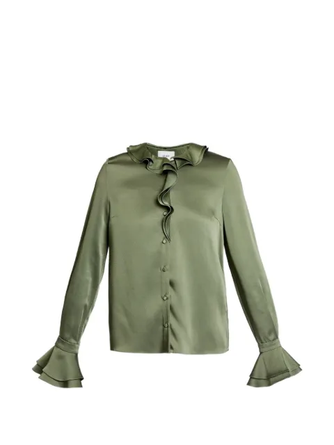 ERDEM Cady ruffled long-sleeve shirt