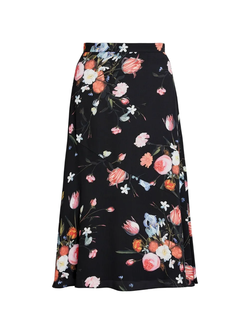 ERDEM floral-print midi skirt - Nero