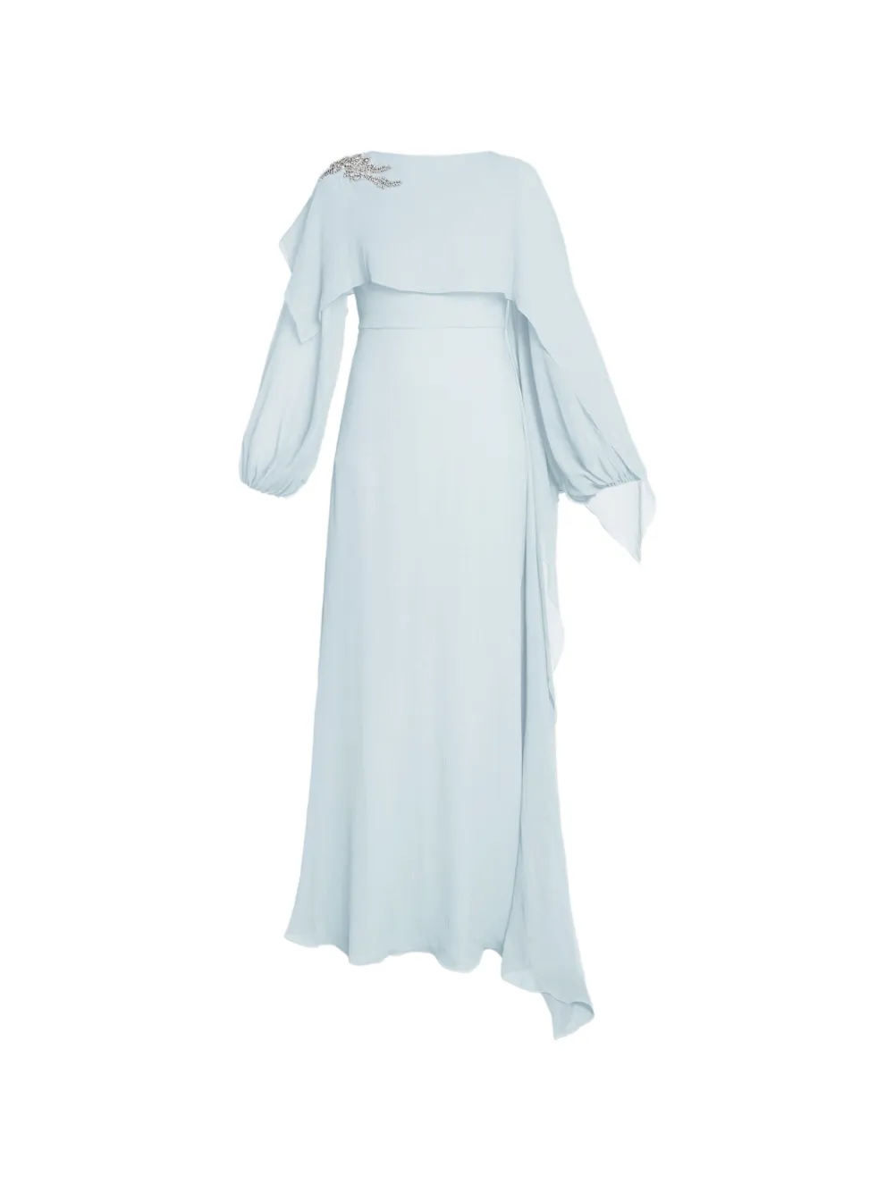 ERDEM Abito a maniche lunghe con decorazione - Blu