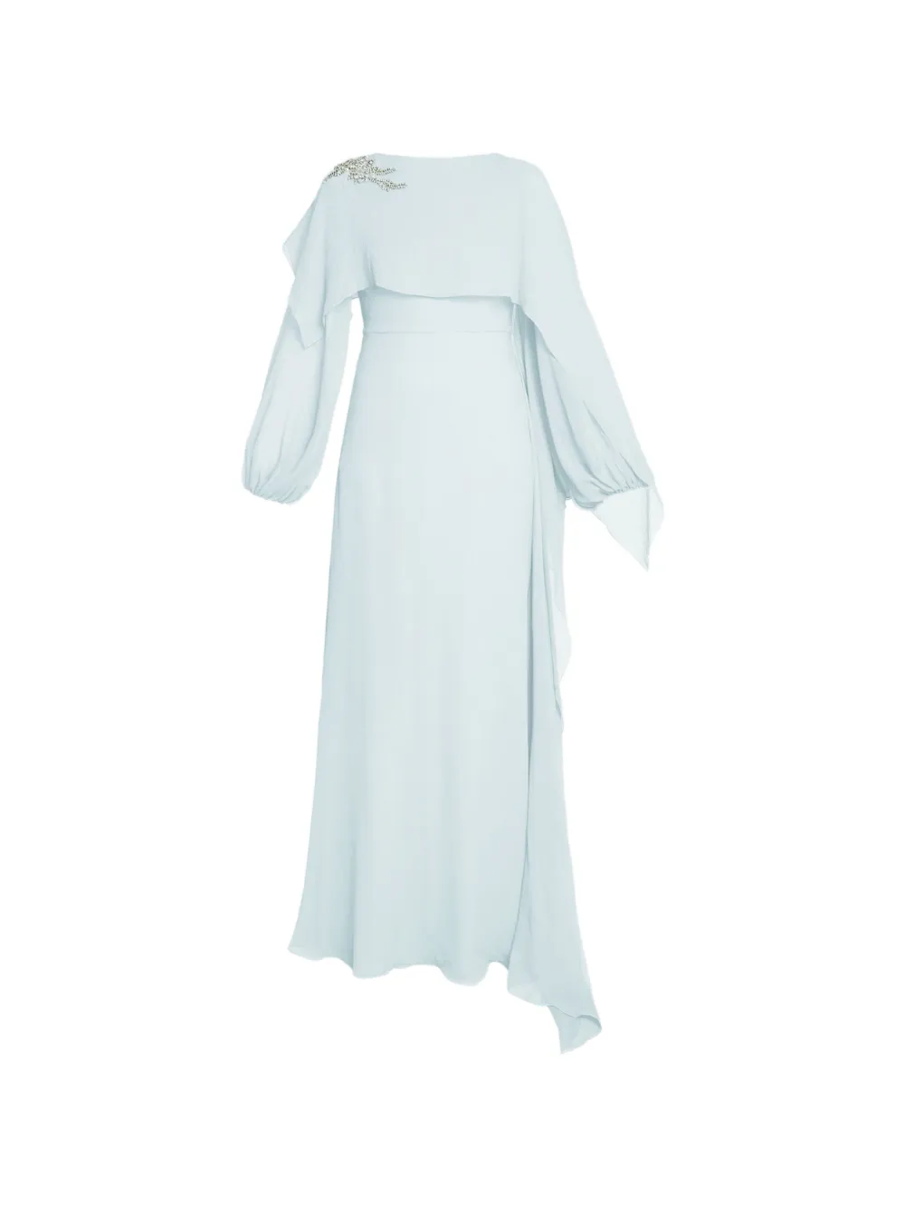 ERDEM Abito a maniche lunghe con decorazione - Blu