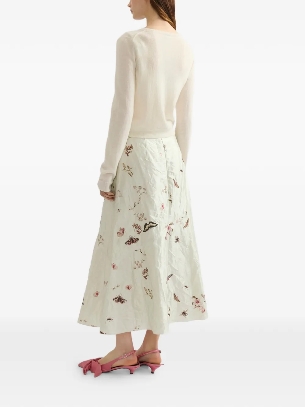  Erdem Embellished Crew-neck Cardigan - Neutrals 