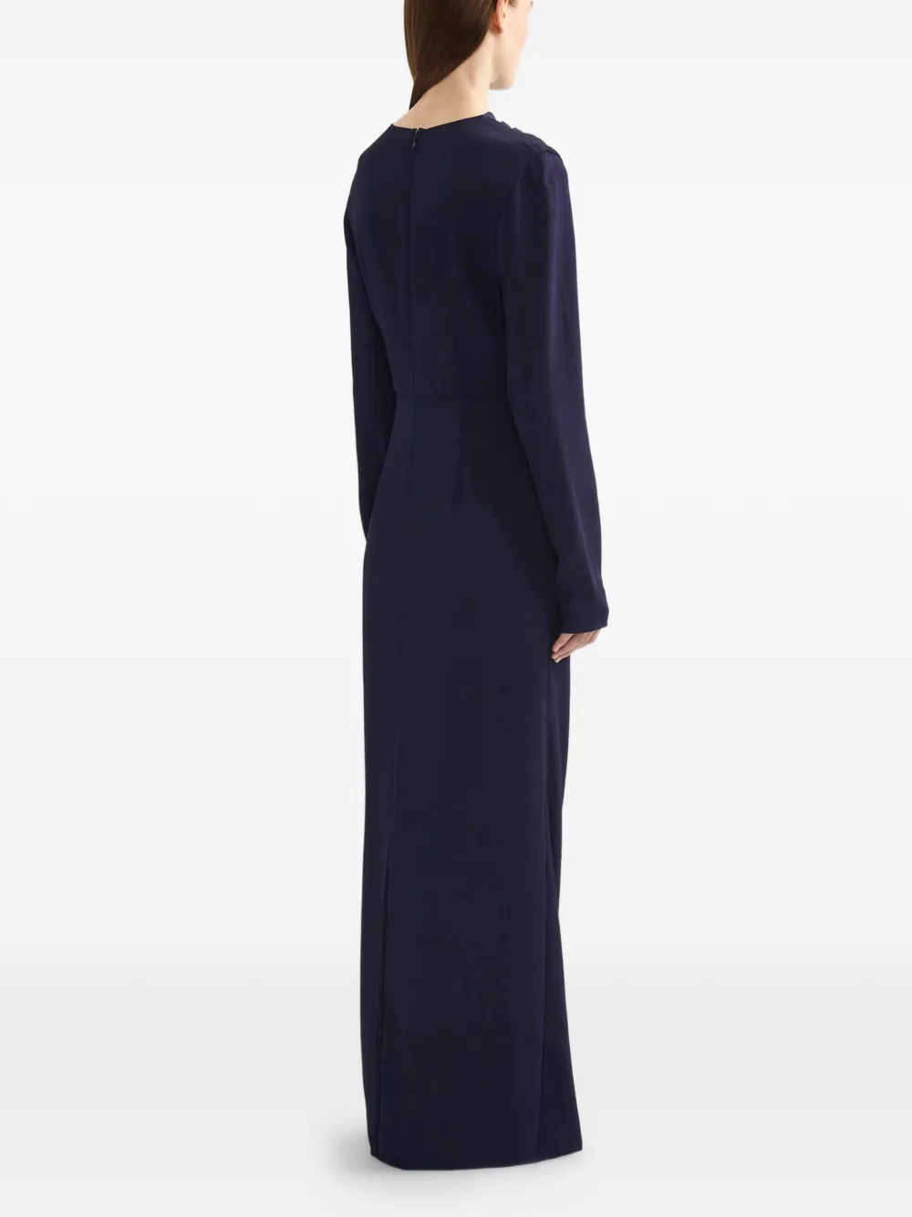 Embellished Long-Sleeve Gown