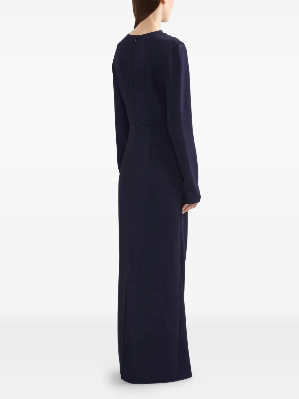  Erdem Embellished Long-sleeves Gown - Blue 