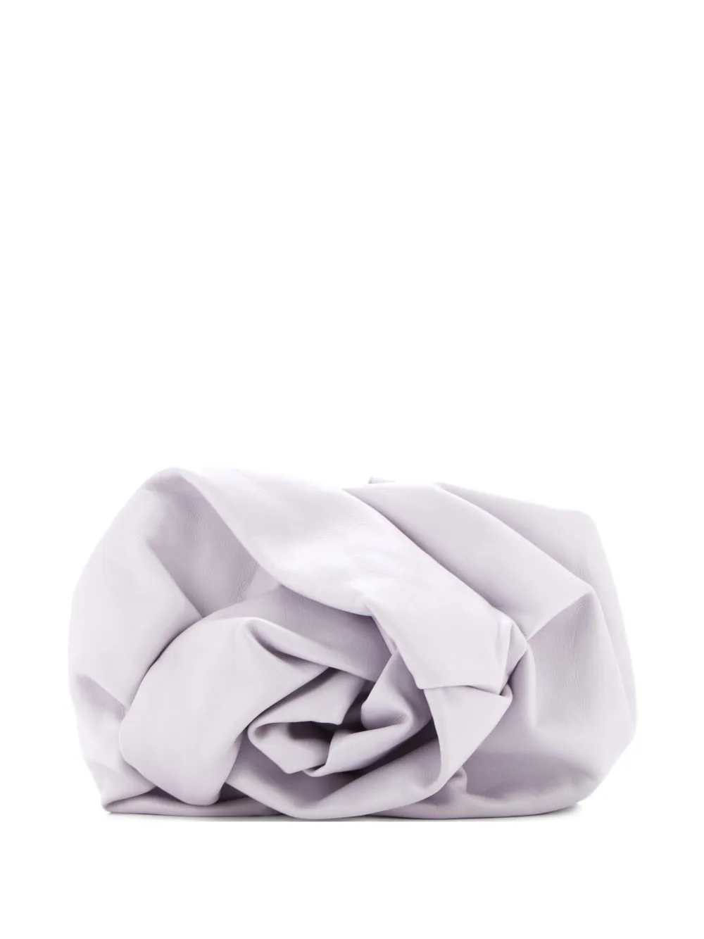 Pre-owned Burberry Rose Leather Clutch Bag In Purple