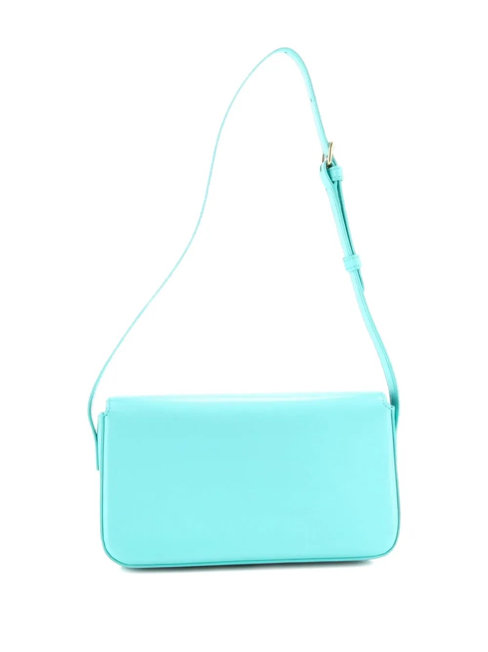 CELINE Pre-owned Triomphe East-west Smooth Calfskin Shoulder Bag In Blue