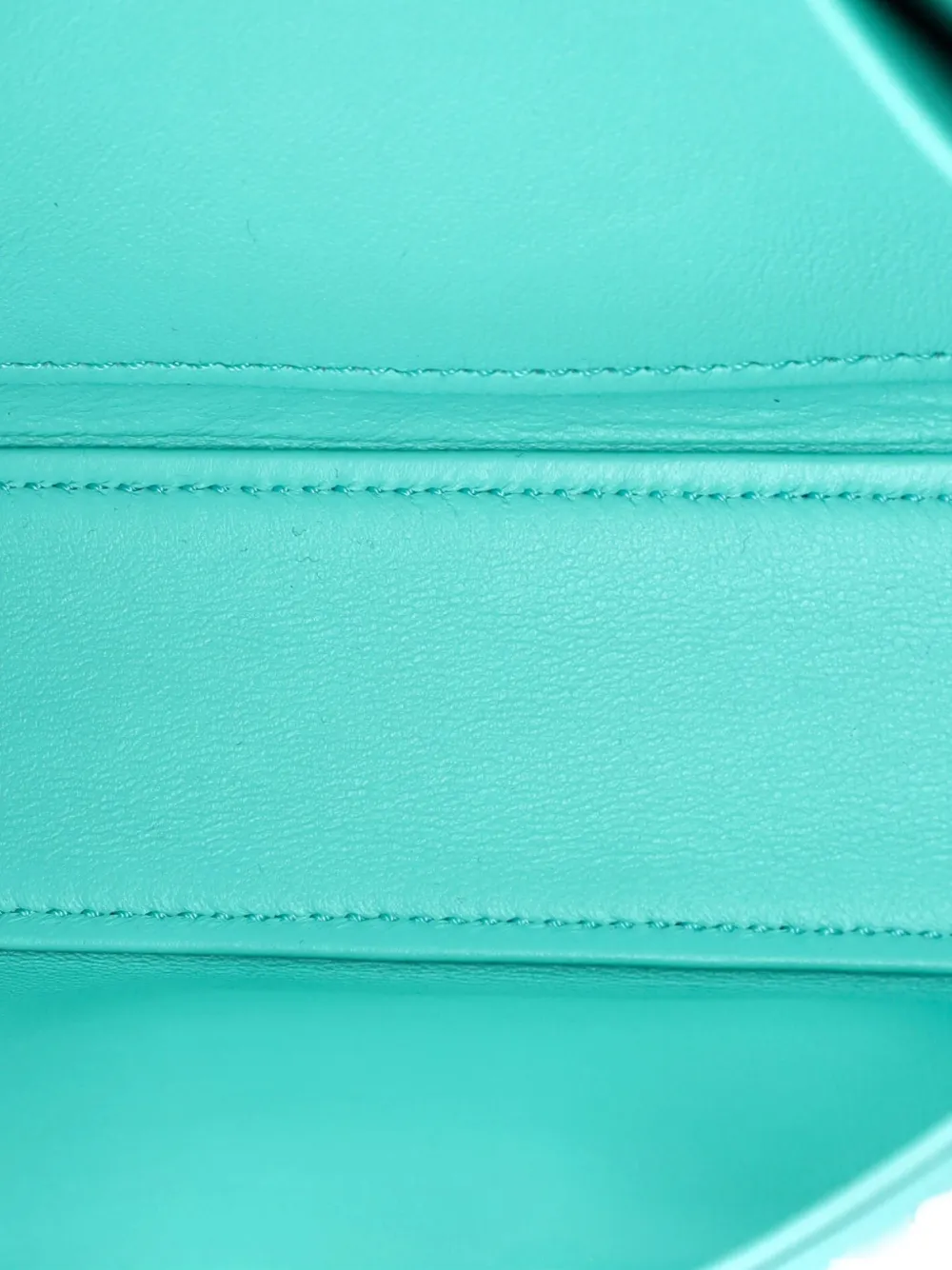 CELINE Pre-owned Triomphe East-west Smooth Calfskin Shoulder Bag In Blue