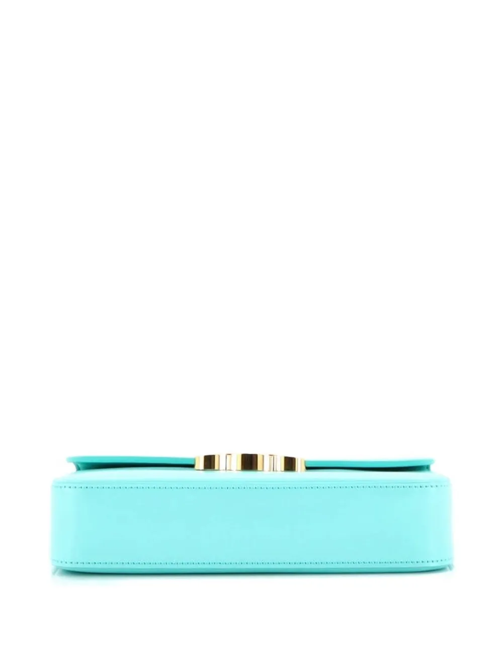 CELINE Pre-owned Triomphe East-west Smooth Calfskin Shoulder Bag In Blue