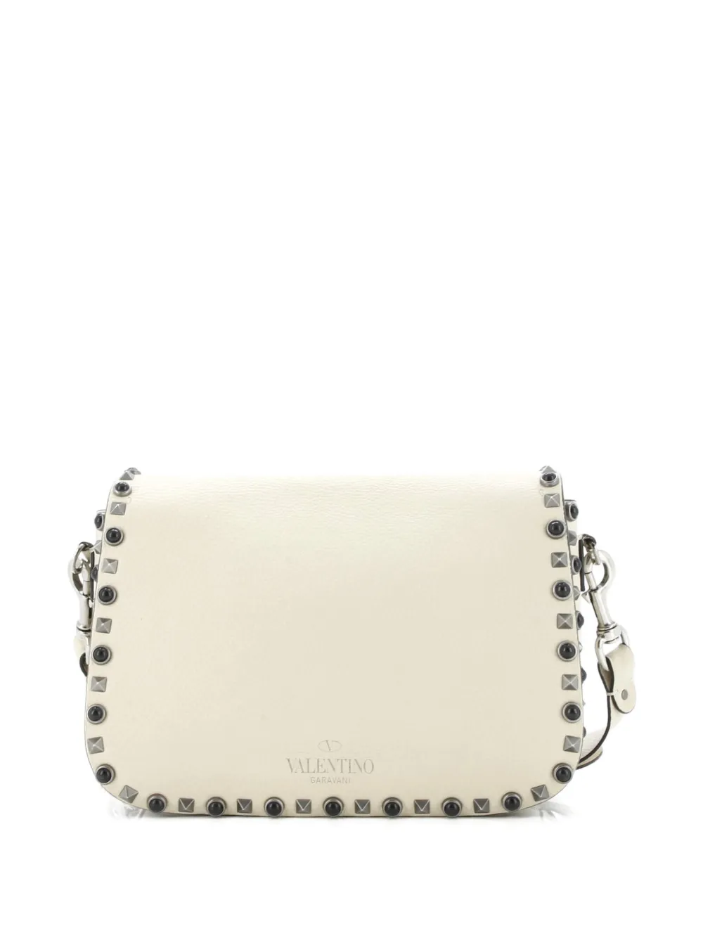Rolling Rockstud Leather With Cabochons Medium Crossbody Bag