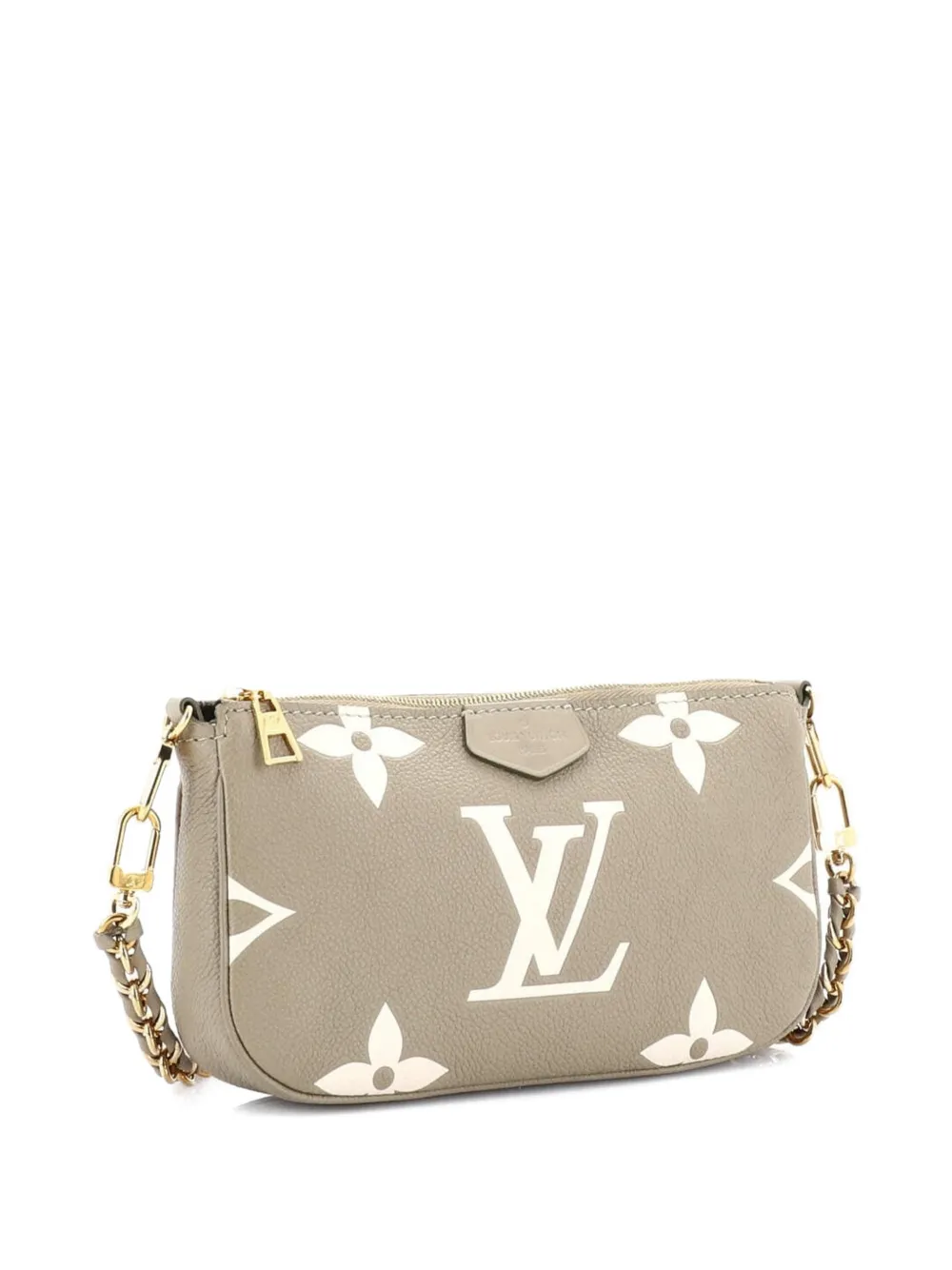 LOUIS VUITTON Pre-owned Multi Pochette Accessoires Bicolor Monogram Empreinte Giant Large Pouch In Green