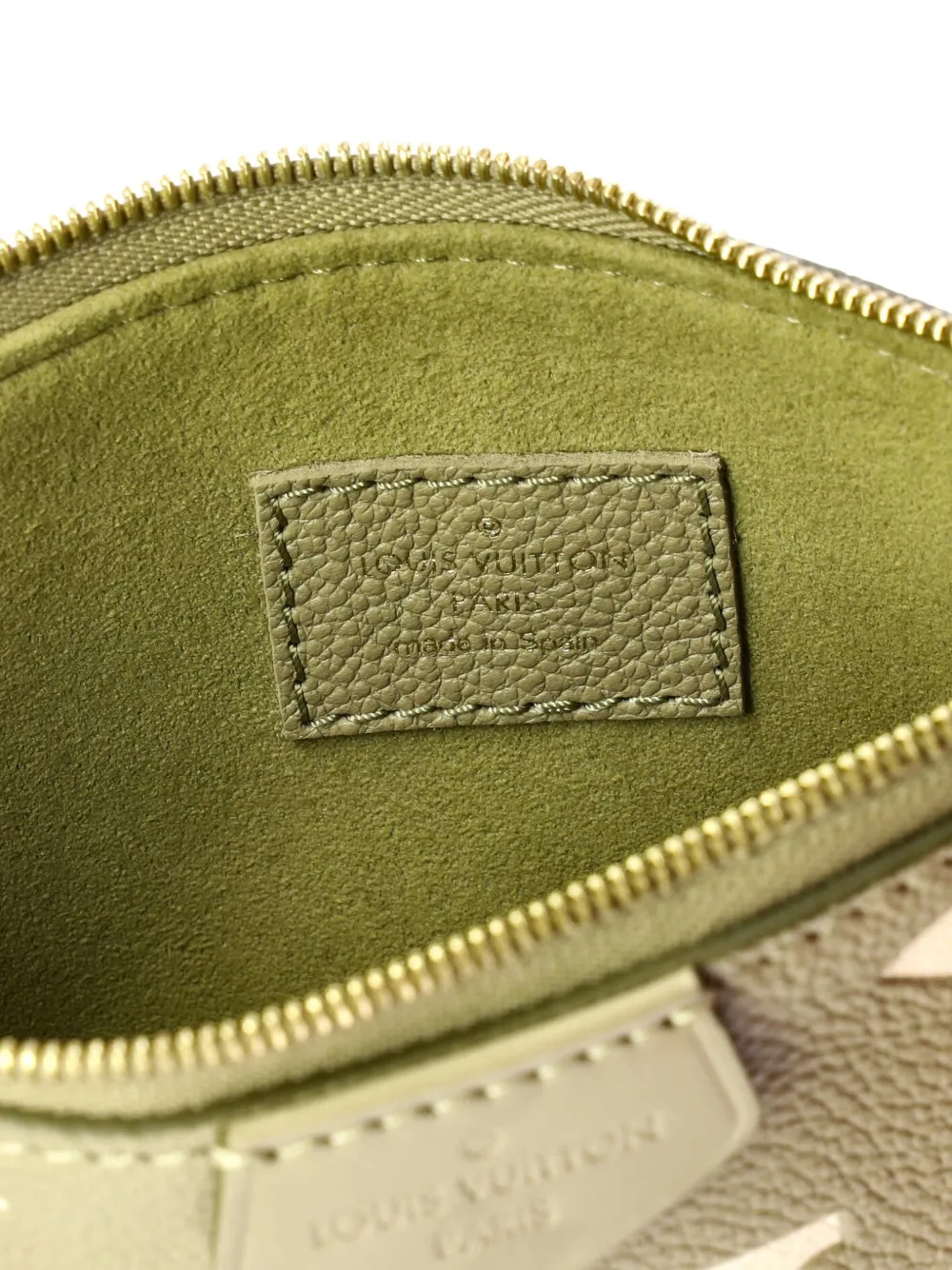 LOUIS VUITTON Pre-owned Multi Pochette Accessoires Bicolor Monogram Empreinte Giant Large Pouch In Green