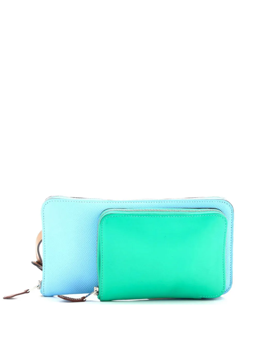Hermès Pre-Owned Nouveau To Go Wallet Epsom with Swift clutch bag | azul | Image 1