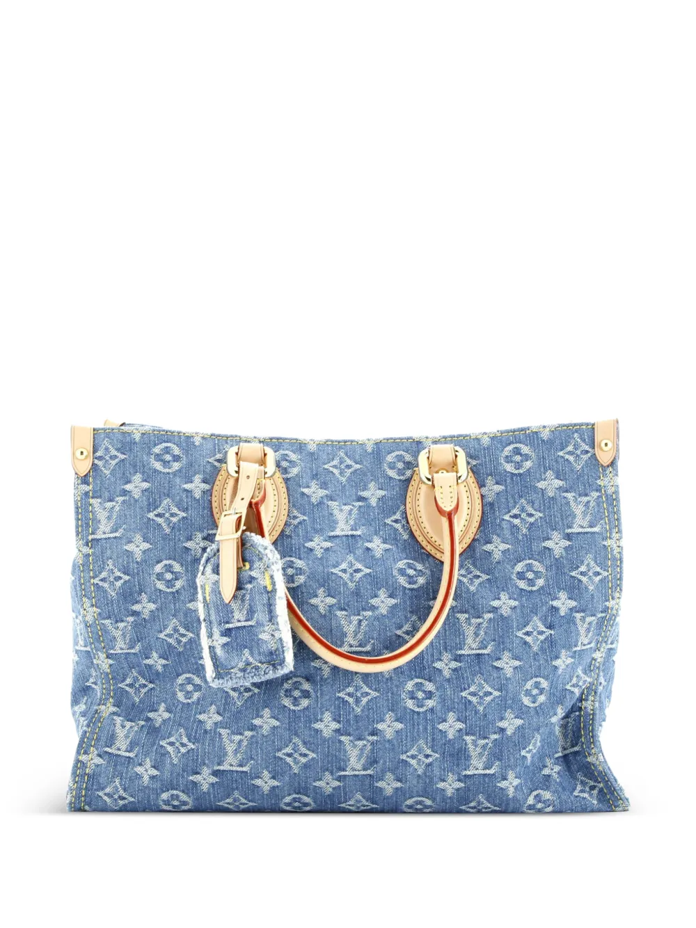 Louis Vuitton Pre-Owned OnTheGo Monogram Denim MM tote bag - Blu