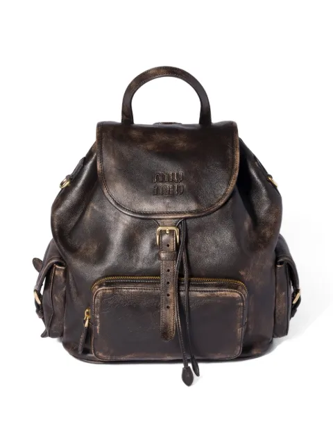 Miu Miu large leather backpack