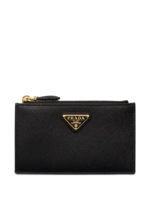 Prada サフィアーノレザーカードケース | ブラック | FARFETCH JP