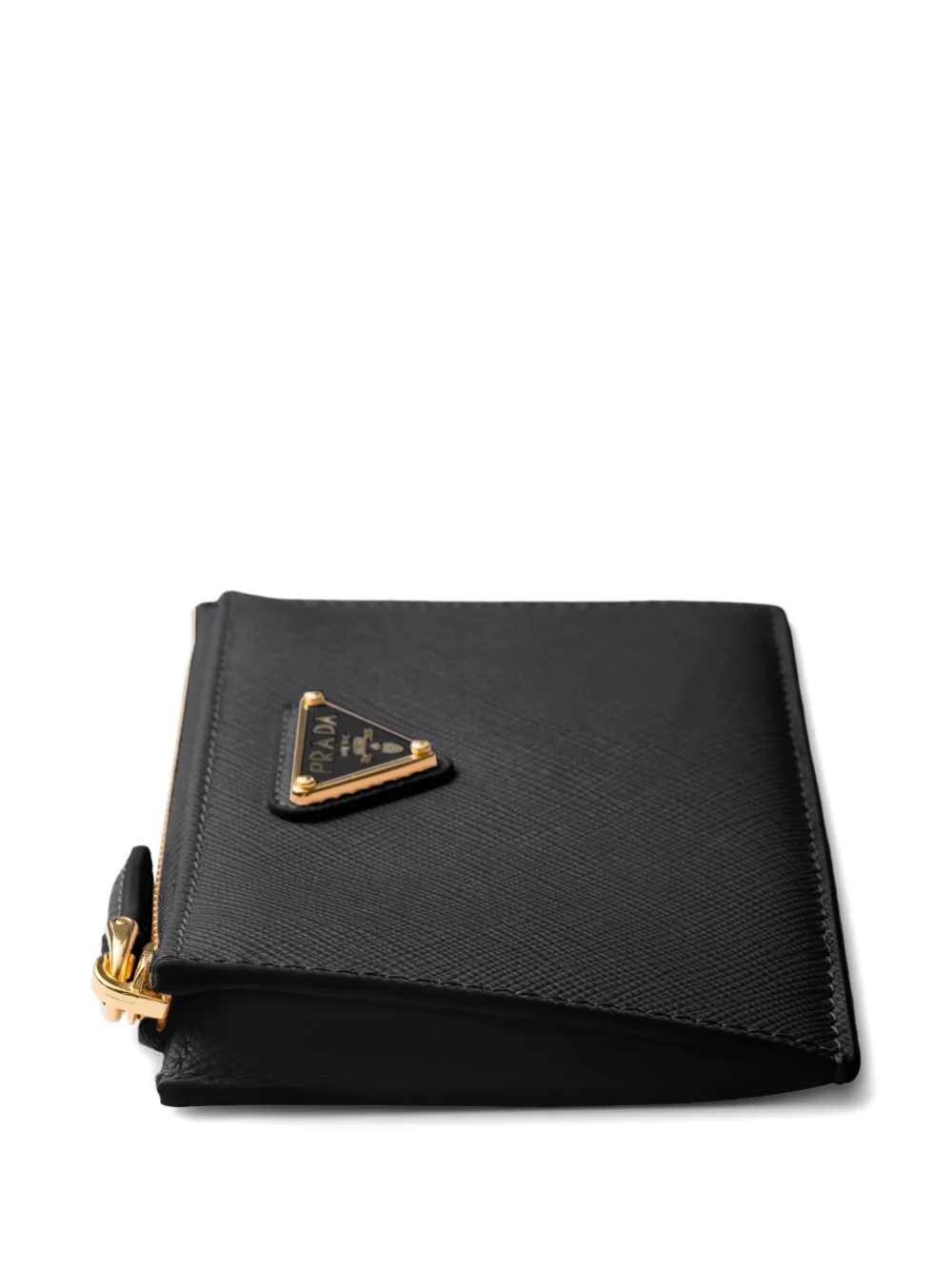 Prada Portemonnee van saffiano leer Zwart