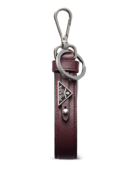 Prada saffiano leather keychain