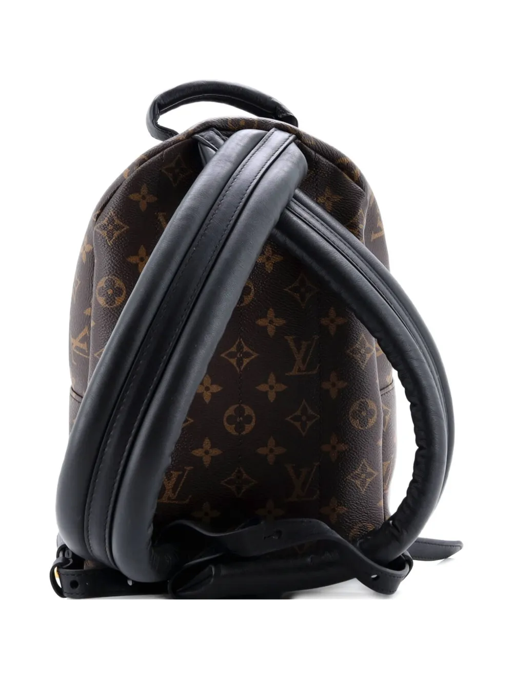 Pre-owned Louis Vuitton Palm Springs Reverse Monogram Canvas Pm Backpack In Black