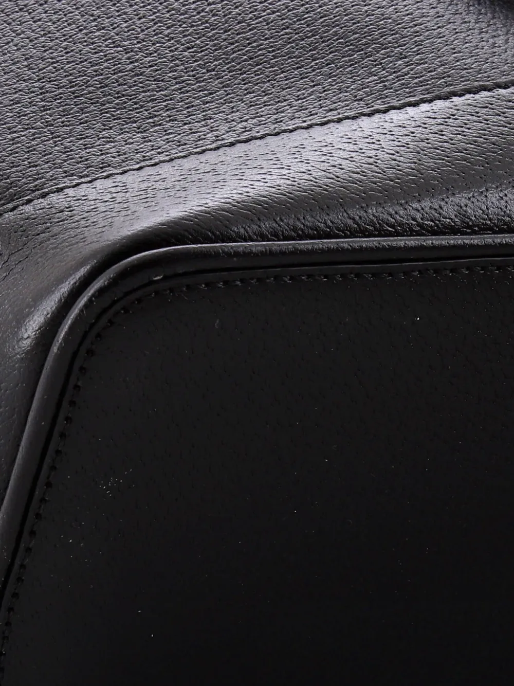 GUCCI Pre-owned Ophidia Top Handle Shopping Leather Small Tote Bag In Black