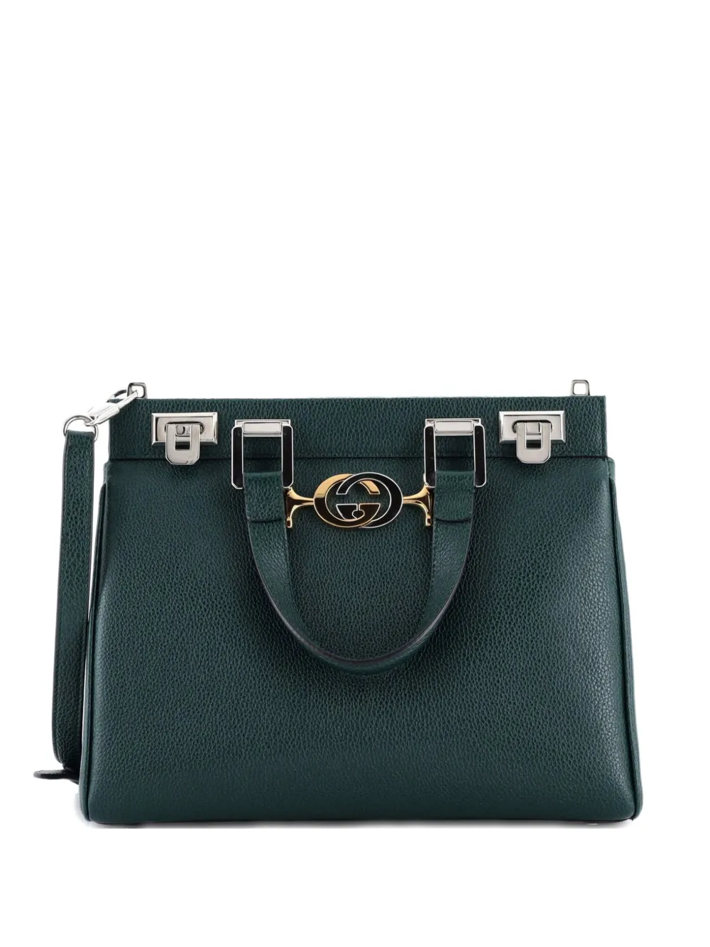 Gucci Pre-Owned Zumi Top Handle Bag Leather Small satchel - Verde