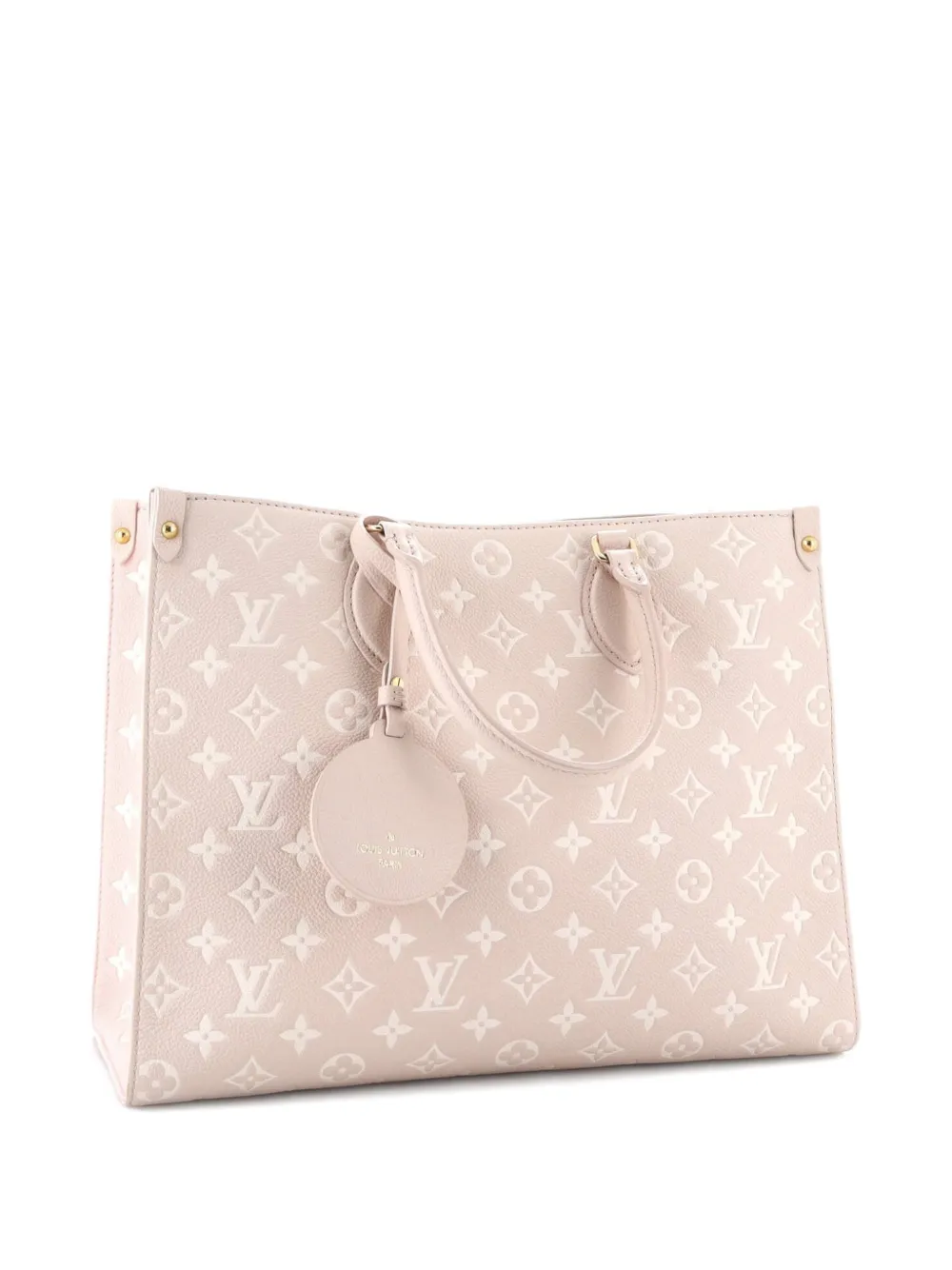 Pre-owned Louis Vuitton Onthego Spring In The City Monogram Empreinte Leather Mm Tote Bag In Multi