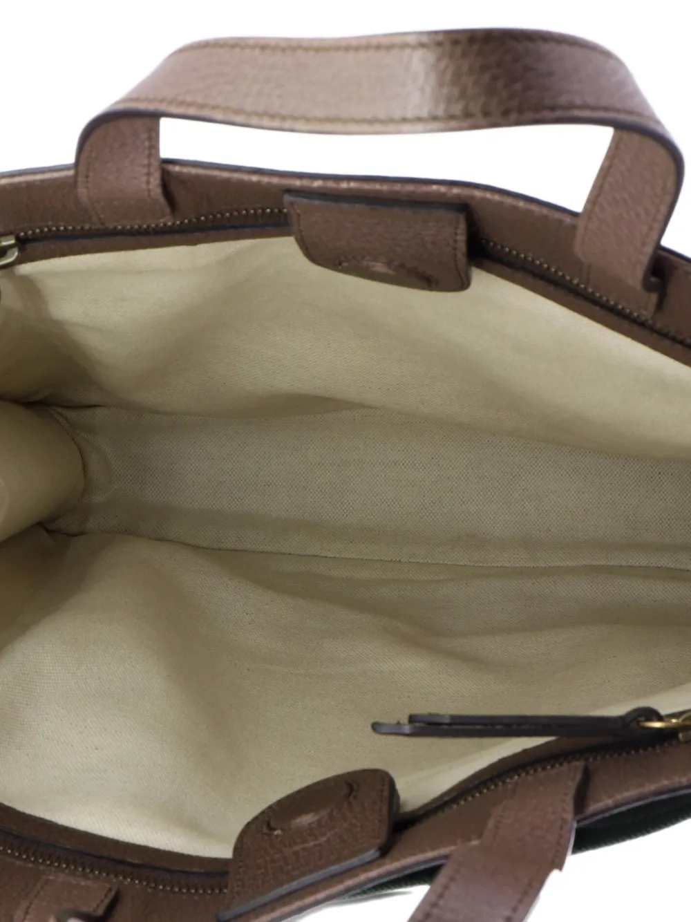 GUCCI Pre-owned Courrier Convertible Soft Open Gg Coated Canvas With Applique North South Tote Bag In Brown