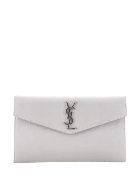 Saint Laurent Pre-Owned Uptown Pouch Leather clutch bag