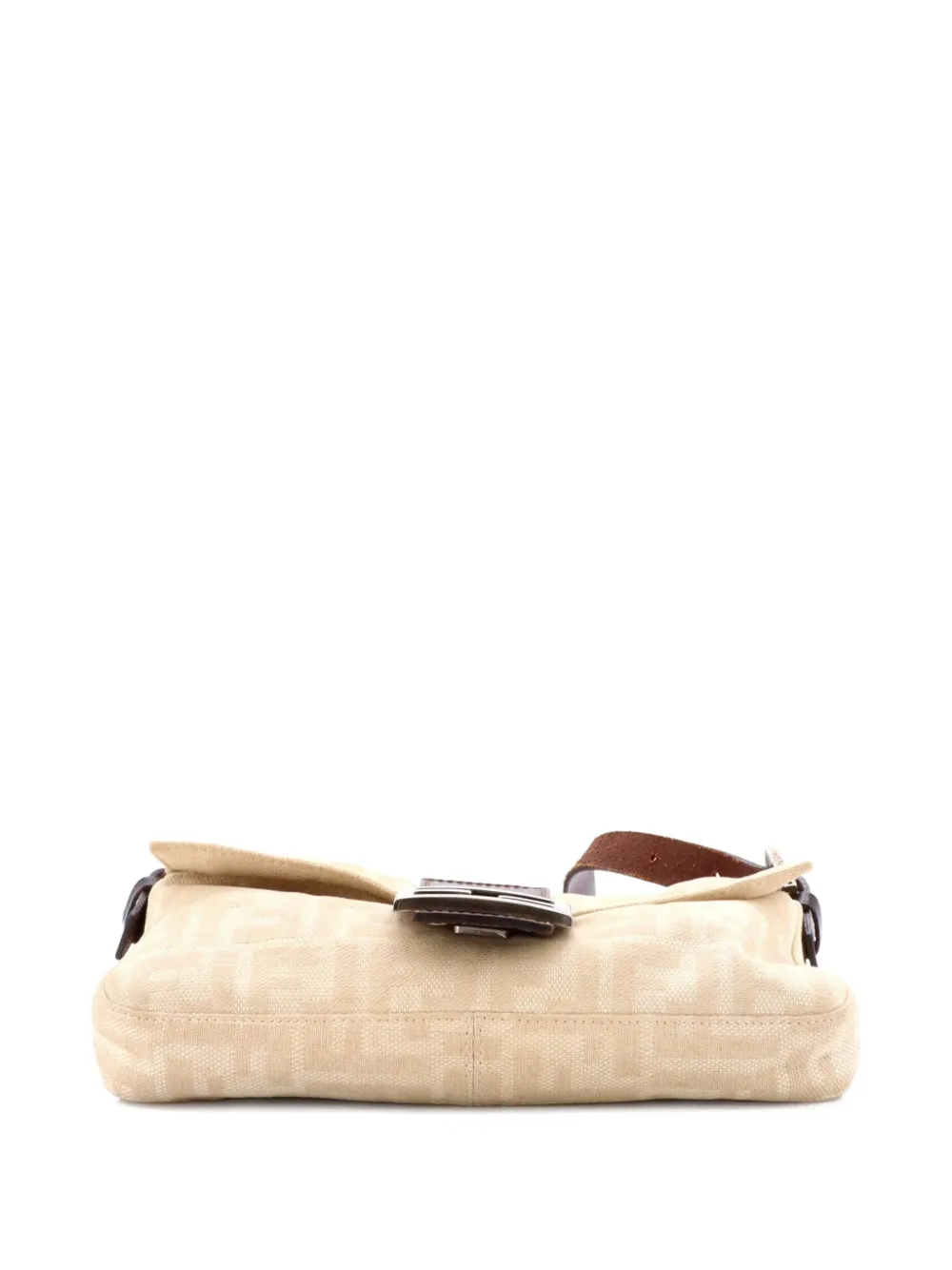 FENDI Pre-owned Baguette Bag Zucca Canvas Shoulder Bag In Neutral