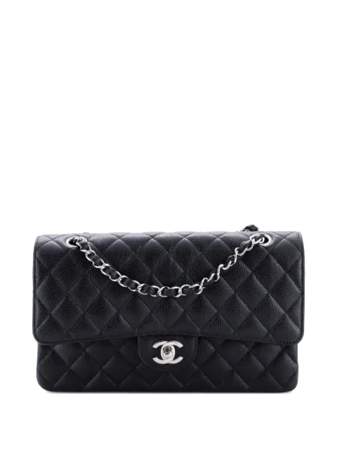 CHANEL Pre-Owned Classic Double Flap Bag Quilted Caviar Medium shoulder bag