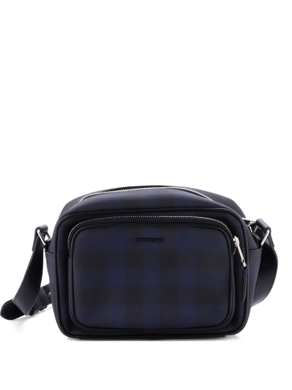 Burberry Pre-Owned Paddy Check E-Canvas Small crossbody bag - Nero