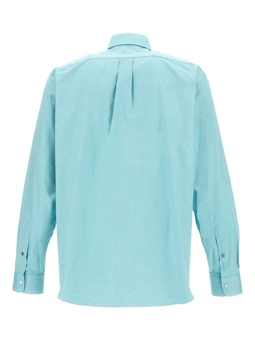 FENDI cotton logo shirt - Blauw