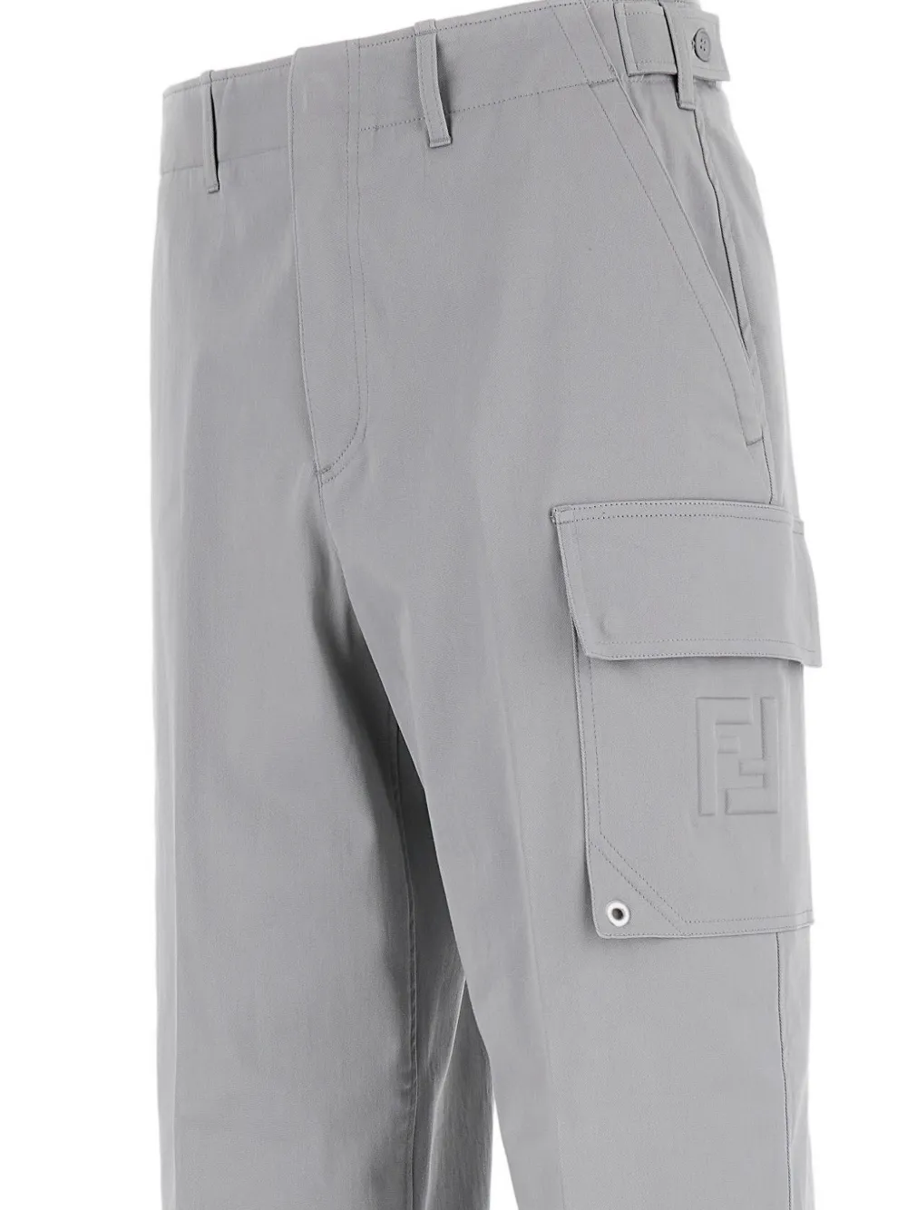 FENDI Broek met toelopende pijpen Grijs