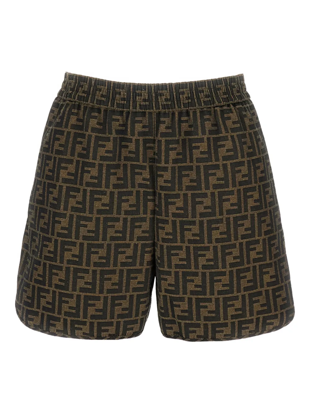 FENDI FF-pattern shorts | Brown | Image 1